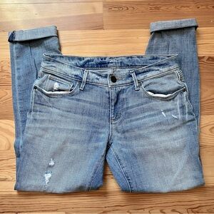 Loft, 2P, girlfriend relaxed skinny jeans. EUC.